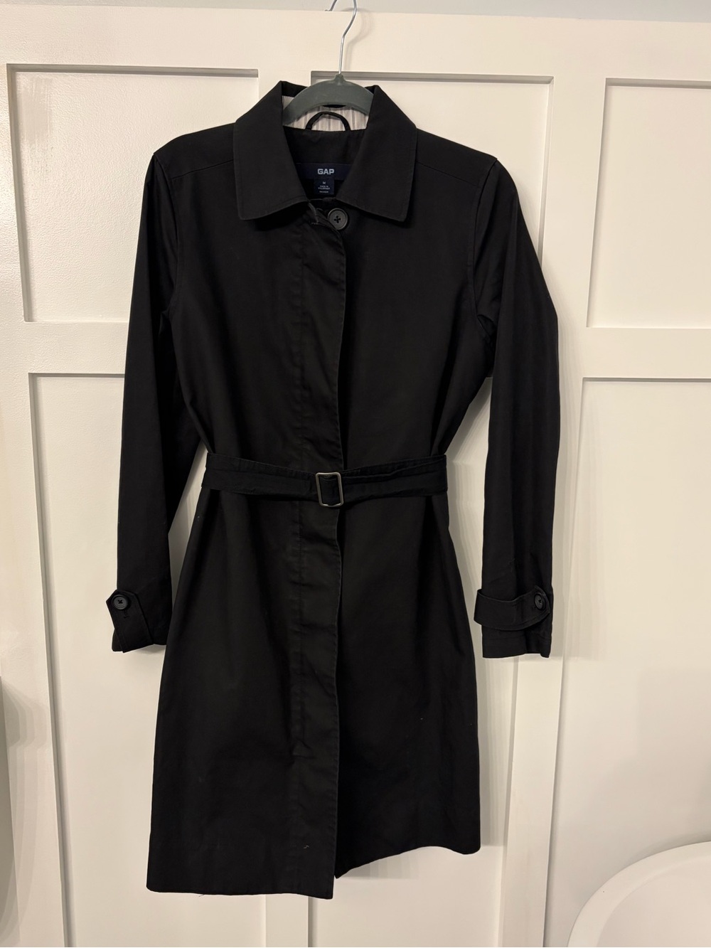 GAP Navy Blue Long Sleeve Belted Trench coat
